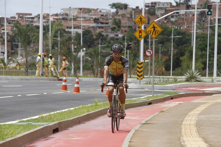 Local já conta com ciclovia (Foto: Evandro Veiga/CORREIO) Local já conta com ciclovia (Foto: Evandro Veiga/CORREIO)